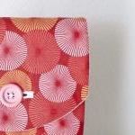 Ipad Case - Coral Pink Peach Pinwheels - Padded..